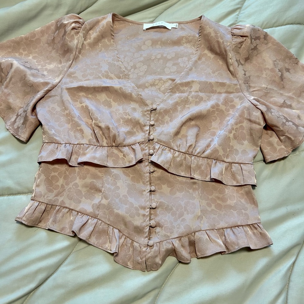 ASTR The Label Size Large Blush Blouse